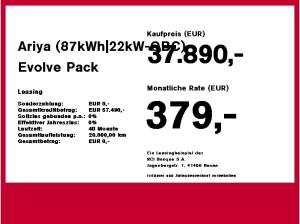 Nissan Ariya (87kWh|-OBC) Evolve Pack Panorama