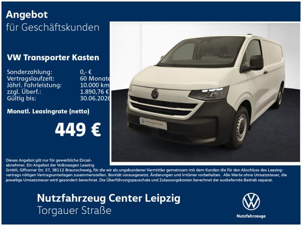 Volkswagen Transporter Kasten TDI Preisvorteil 9036€