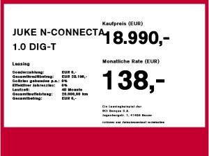 Nissan Juke JUKE N-CONNECTA 1.0 DIG-T 6MT Winterpaket Kamera