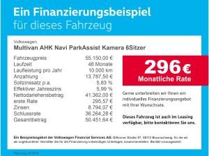 Volkswagen Multivan AHK Navi ParkAssist Kamera 6Sitzer LED