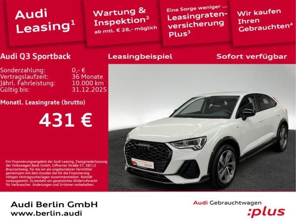 Audi Q3 Sportback S line 35 TFSI S tr. AHK LED RFK NAVI VIRTUAL