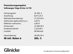 Volkswagen Taigo R-Line 1,0 l TSI OPF 6-Gang