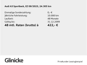 Audi A3 Sportback 30 TFSI LED Navi Kamera Carplay