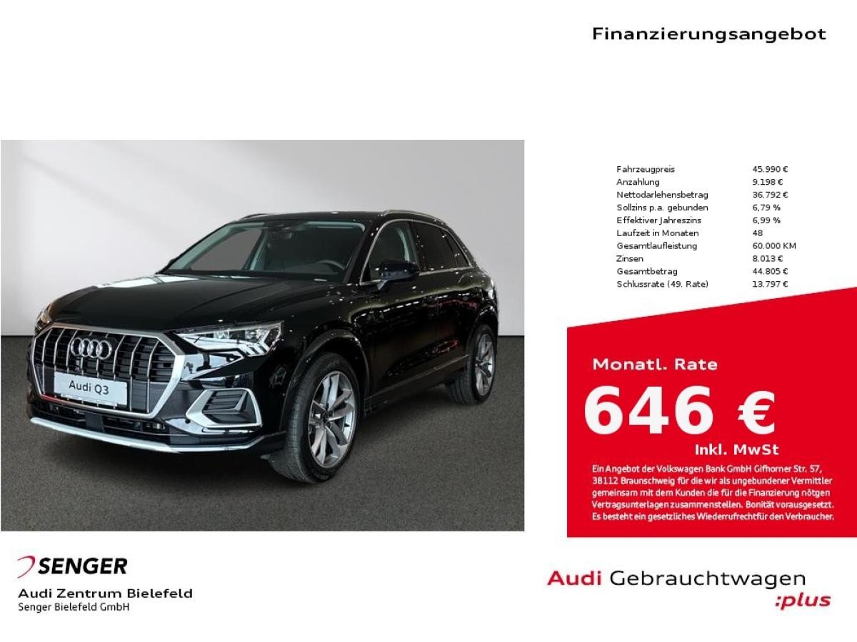 Audi Q3 advanced 35 TDI Digitales Cockpit Kamera LED