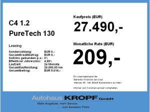 Citroën C4 1.2 PureTech 130 Max ACC+LED+Navi+SHZ+2xKlima