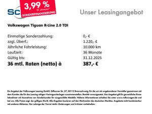 Volkswagen Tiguan R-Line 2,0 l TDI SCR 7-Gang-Doppelkupplungsgetriebe DSG