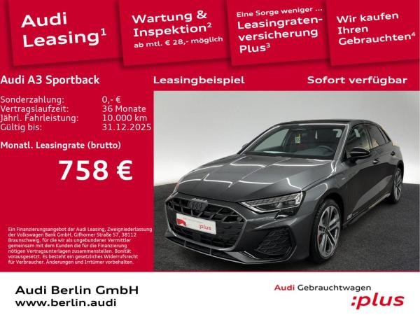 Audi A3 Sportback S line TFSI e S tronic