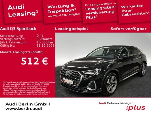 Audi Q3 Sportback S line 35 TFSI S tr. AHK VIRTUAL LED NAVI