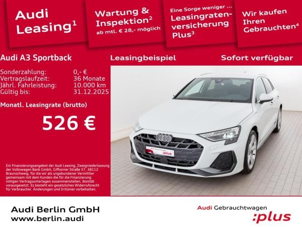 Audi A3 Sportback S line 45 TFSI e S tronic