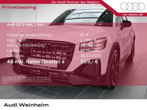 Audi Q2 S-line 35 TFSI S-tronic LED ALU 19" Klima
