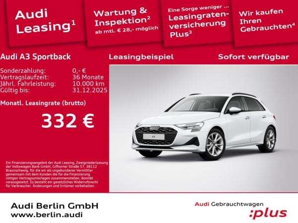 Audi A3 Sportback Advanced 30 TFSI S tr.