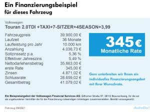 Volkswagen Touran 2.0TDI +TAXI+7-SITZER+4SEASON+3,99