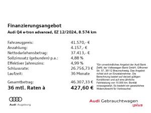 Audi Q4 e-tron Q4 45 e-tron advanced *LED*NAVI*KAM*20''*