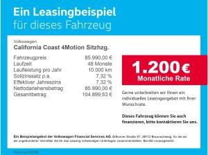Volkswagen California Coast 4Motion Sitzhzg. Bluetooth Navi
