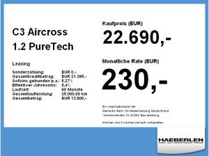 Citroën C3 Aircross 1.2 PureTech PLUS Turbo LED+SHZ+Kam.