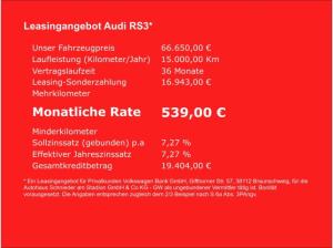 Audi RS3 SPORTBACK 2.5 TFSI MATRIX-LED+PANO+SONOS+NAVI