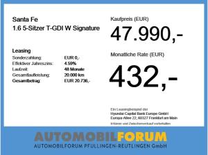 Hyundai SANTA FE Santa Fe 1.6 5-Sitzer T-GDI W Signature 2xKlima