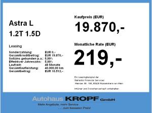 Opel Astra L 1.2T Fin. ab 2,99 % Navi,Lenkradheizung