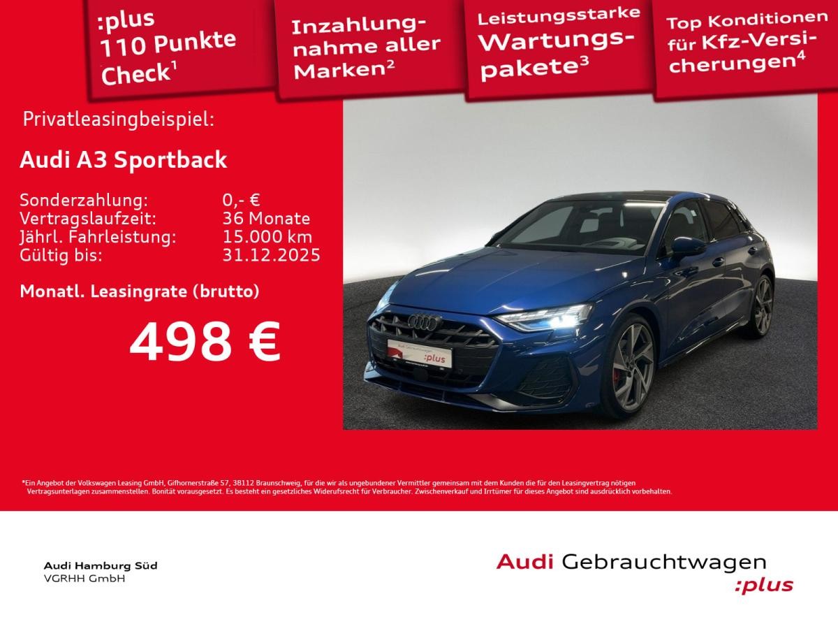 Audi A3 Sportback 35 TFSI S tronic 2xS LINE/PANO/LM19