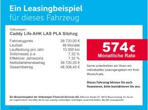 Volkswagen Caddy Life AHK LAS PLA Sitzhzg Bluetooth Klima