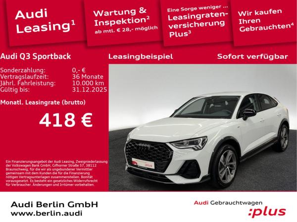Audi Q3 Sportback S line 35 TFSI S tr. AHK LED RFK NAVI VIRTUAL