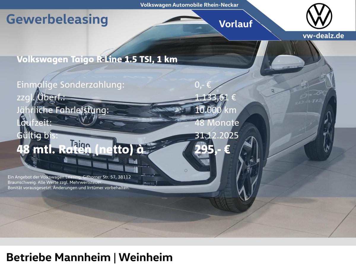 Volkswagen Taigo R-Line 1.5 TSI DSG NAVI AHK LED Allwetter