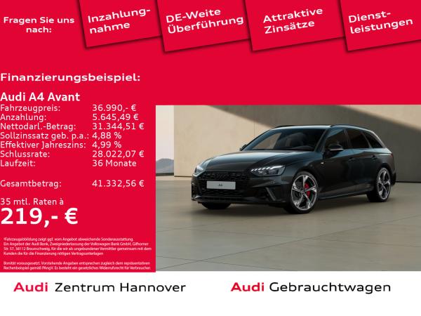 Audi A4 Avant S line 40 TFSI Pano Matrix B&O AHK