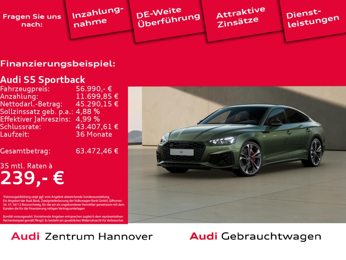 Audi S5 Sportback 3.0 TDI quattro Laser Matrix-LED Pano Kamera