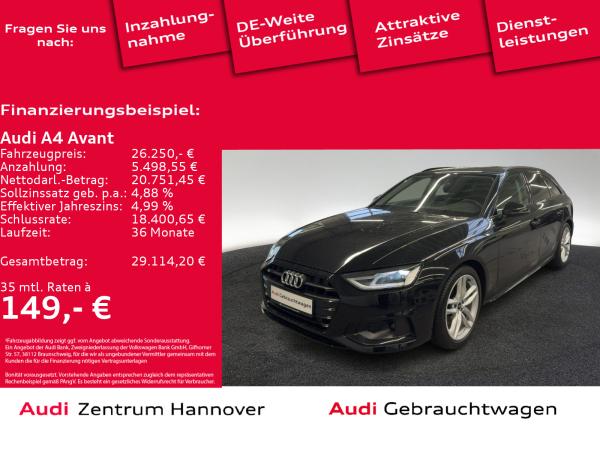 Audi A4 Avant 40 TDI advanced AHK Navi virtual LED DAB