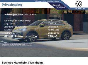 Volkswagen T-Roc Life 1.5 eTSI DSG Klima ALU LED DAB