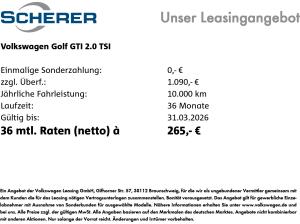 Volkswagen Golf GTI 2,0 l TSI OPF 7-Gang-DSG 🚨Bitte Beschreibung lesen🚨