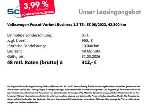 Volkswagen Passat Variant 1.5 TSI *Conceptline* Business Premium Navi SHZ Kamera