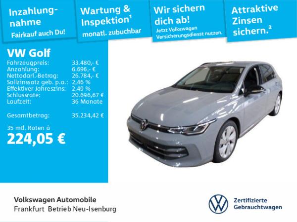 Volkswagen Golf VIII 1.5 TSI DSG eHybrid Goal FrontAssist LED DAB+