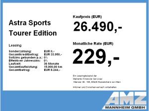 Opel Astra Sports Tourer Edition 1.2 Turbo