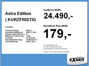 Opel Astra Edition | KURZFRISTIG VERFÜGBAR | Privat