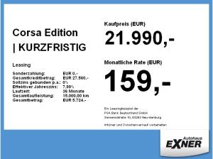 Opel Corsa Edition | KURZFRISTIG VERFÜGBAR | Privat