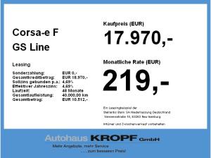 Opel Corsa-e F GS Line LED+SHZ+Fernlichtass.+KlimaA