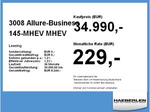 Peugeot 3008 Allure-Business 145-MHEV *BESTELLER*AKTION*