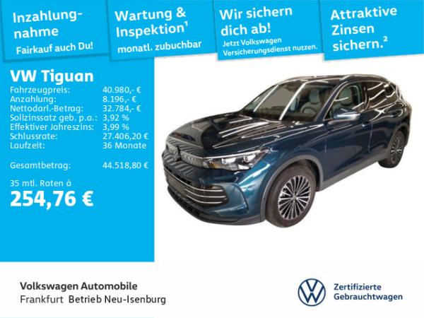 Volkswagen Tiguan 2.0 TDI DSG Elegance DAB+ LEDPlus IQ.Drive FrontAssist TravelAssist AHK