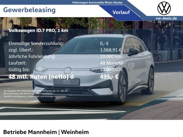Volkswagen ID.7 Tourer Pro 77 kWh NAVI AHK Volkswagen ID.7 Tourer Pro 77 kWh NAVI AHK