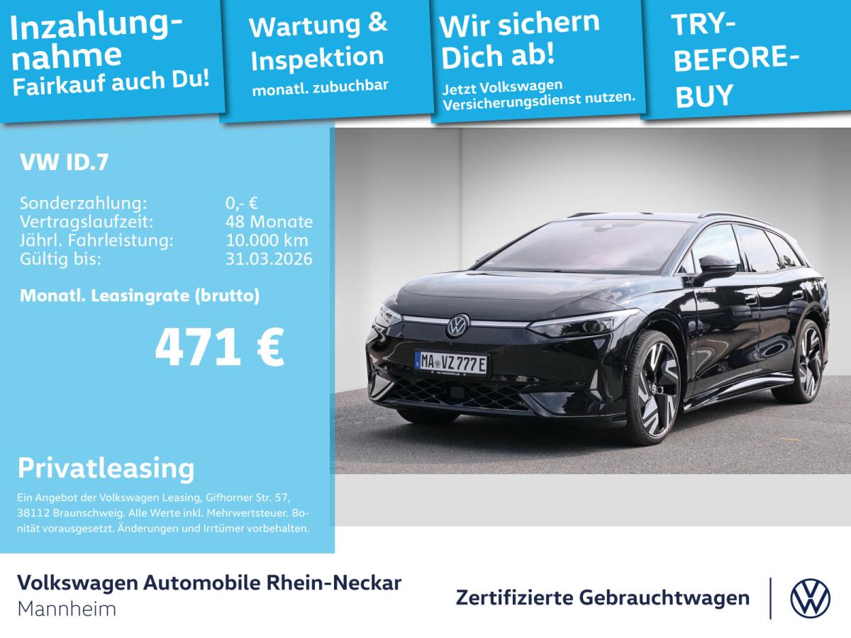 Volkswagen ID.7 Tourer GTX Navi AHK Kamera uvm