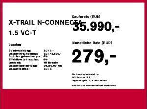 Nissan X-Trail X-TRAIL N-CONNECTA 1.5 VC-T MHEV 4x2 WKR inkl.
