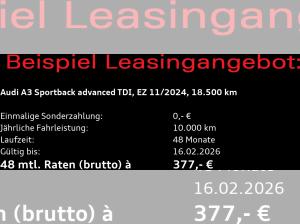 Audi A3 Sportback advanced 35TDI S-tronic / Navi, AHK