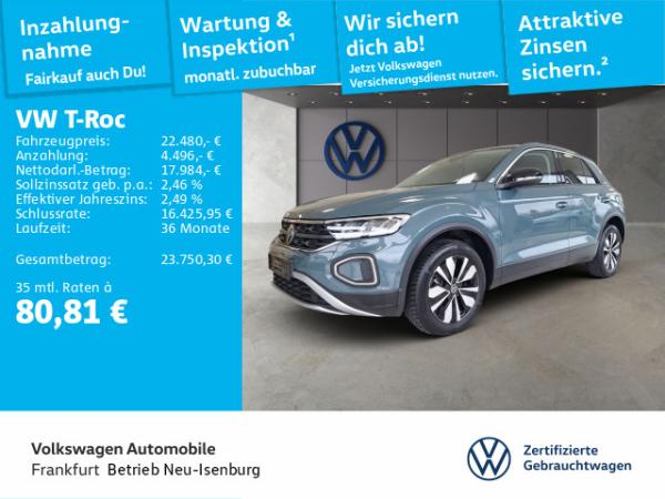 Abbildung Leasingangebot VW T-Roc