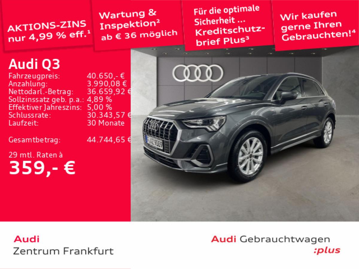 Audi Q3 35 TFSI S tronic S line LED Tempomat DAB VC PDC Sitzheizung