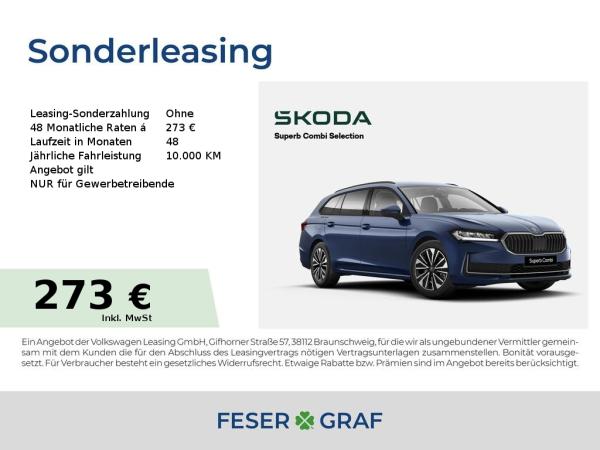 Abbildung Leasingangebot Skoda Superb