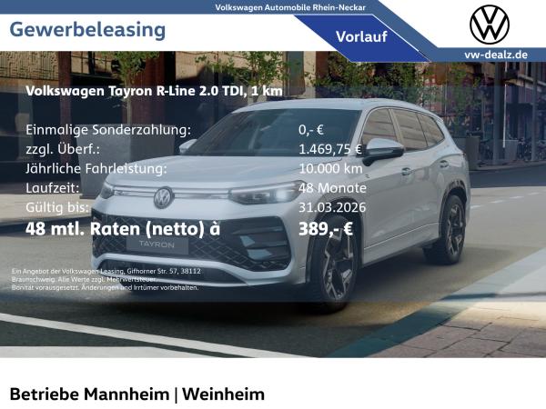 Volkswagen Tayron R-Line 2.0 TDI DSG 7-Sitzer NAVI AHK LED