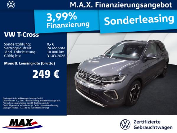 Volkswagen T-Cross 1.5 TSI DSG R LINE IQ.LIGHT+AHK+ACC+NAVI
