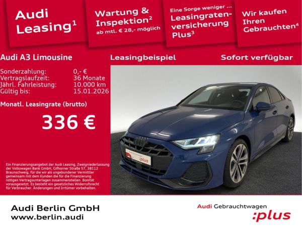 Audi A3 Limousine S line 30 TFSI S tr. AHK RFK NAVI LED VIRTUAL