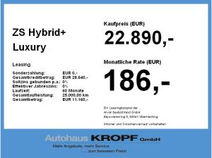 MG ZS Hybrid+ Luxury Schnell verfügbar